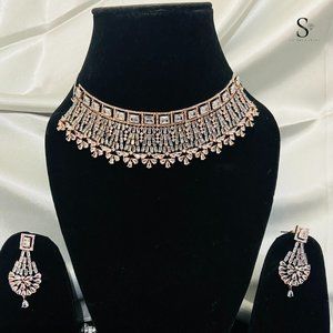 American Diamond Jewellery Set